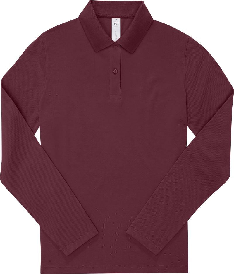 B&C | My Polo 180 LSL /women burgundy