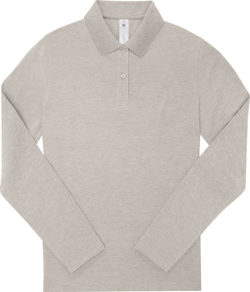 B&C | My Polo 210 LSL /women heather grey fog
