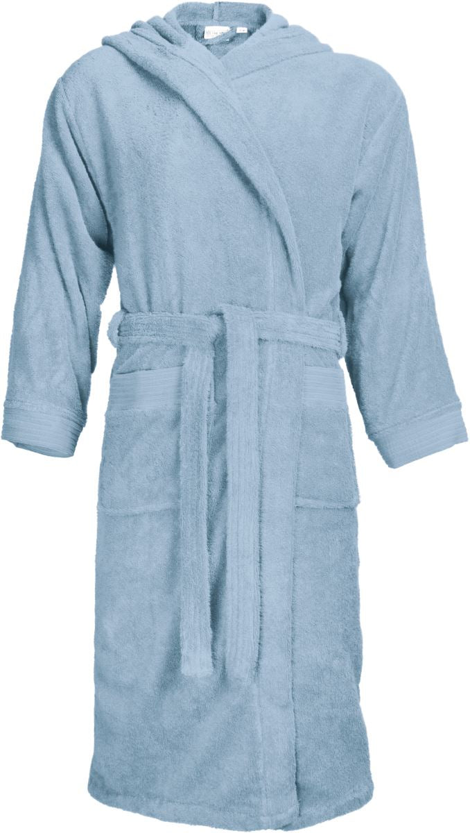 The One | Bathrobe hooded light blue