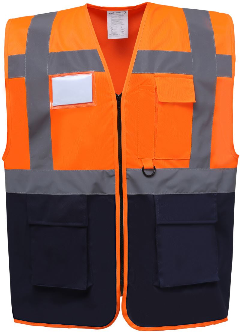 Yoko | HVW801 hi vis orange/navy