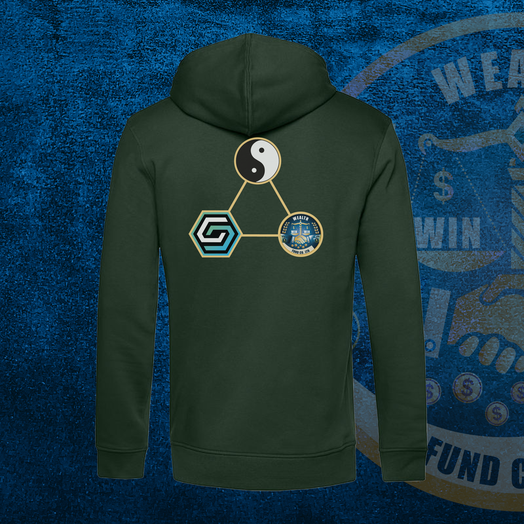 Finanzielle Freiheit (G) Yin & Yang Bio Hoodie