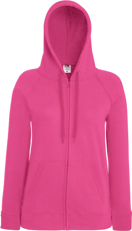 F.O.L. | Lady-Fit LW Hooded Sweat Jacket fuchsia