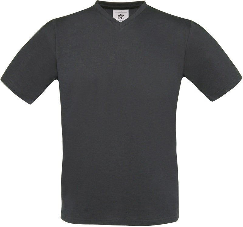 B&C | Exact V-Neck dark grey