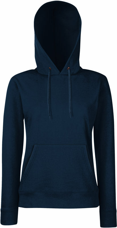 F.O.L. | Classic Lady-Fit Hooded Sweat deep navy