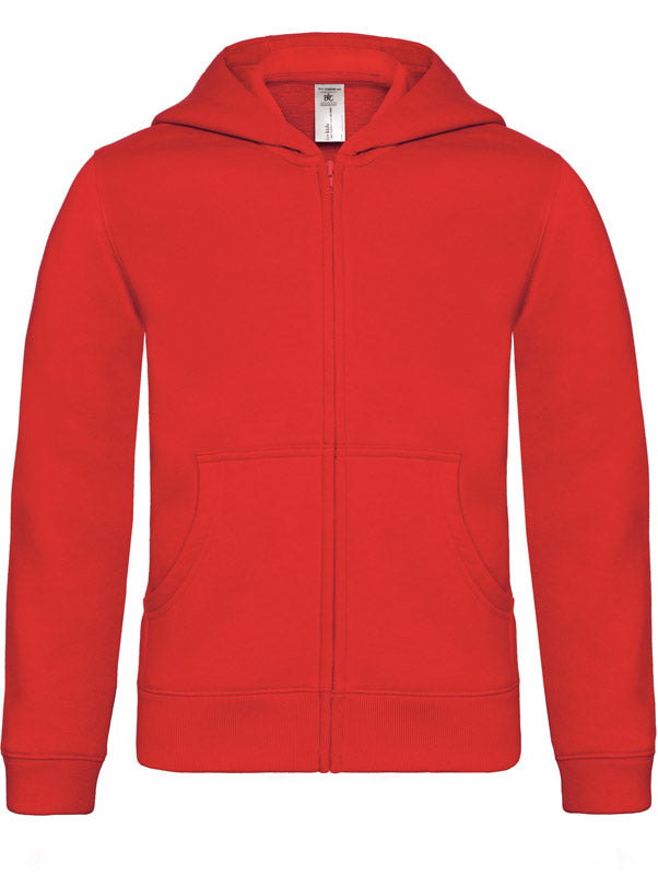 B&C | Hooded Full Zip /kids red