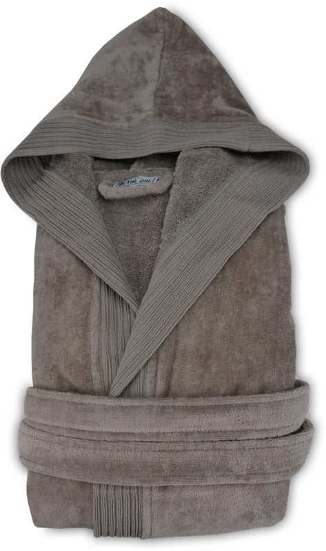 The One | Velour Bathrobe taupe