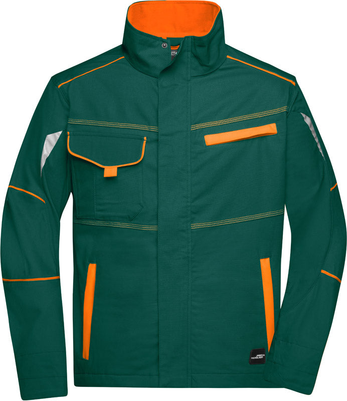 James & Nicholson | JN 849 dark green/orange