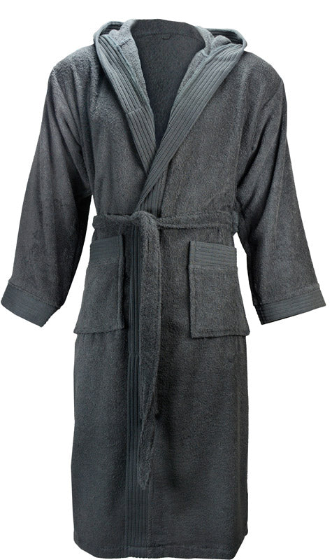 The One | Bathrobe hooded anthracite