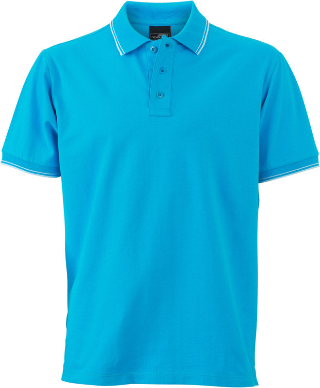 James & Nicholson | JN 986 turquoise/white