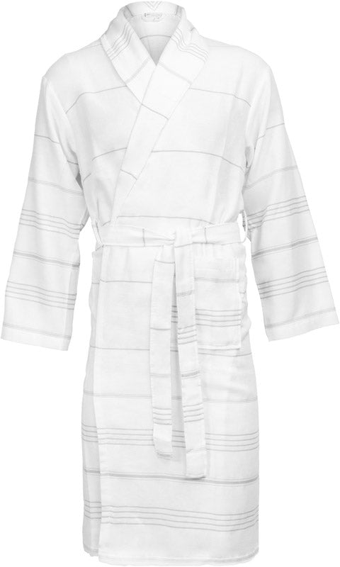 The One | Hamam Bathrobe white/grey