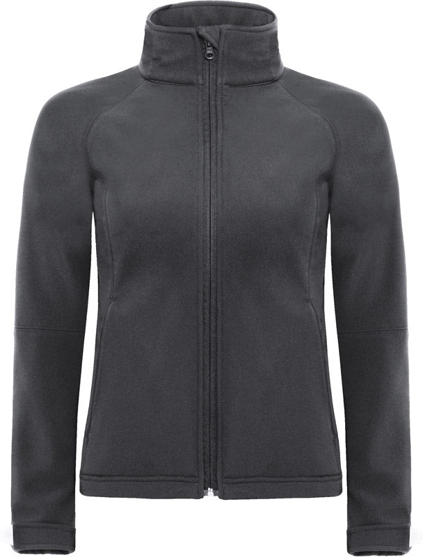 B&C | Hooded Softshell /women dark grey