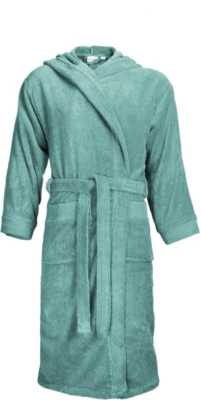 The One | Bathrobe hooded petrol