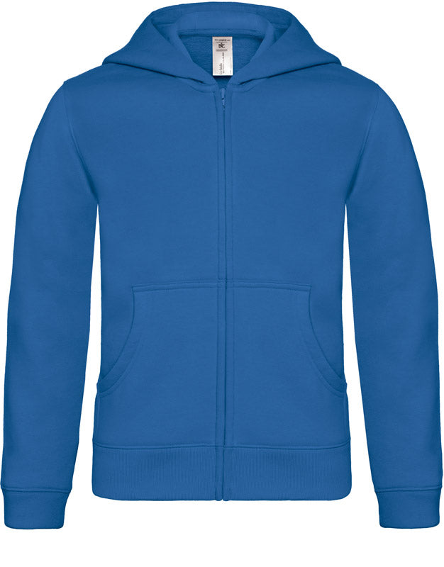 B&C | Hooded Full Zip /kids royal blue