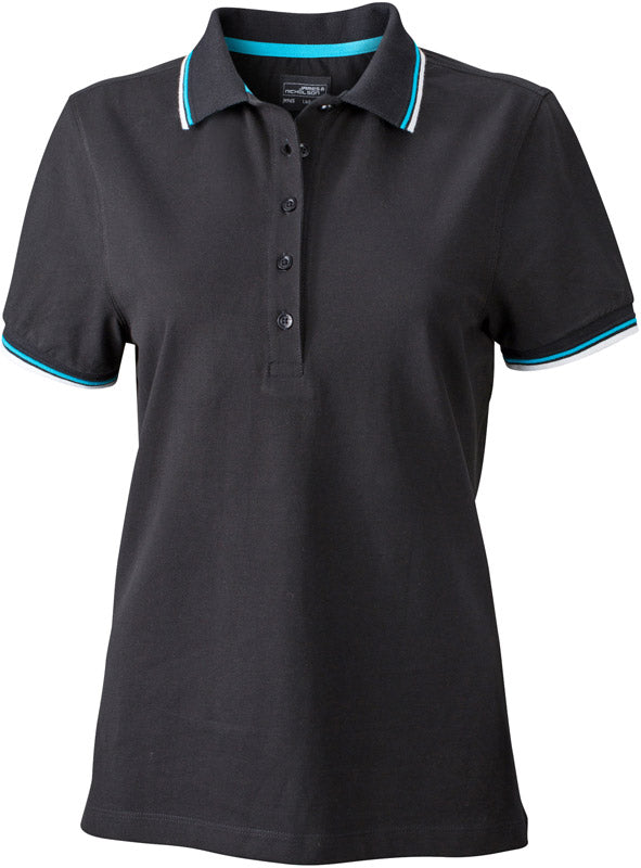 James & Nicholson | JN 965 black/white/turquoise
