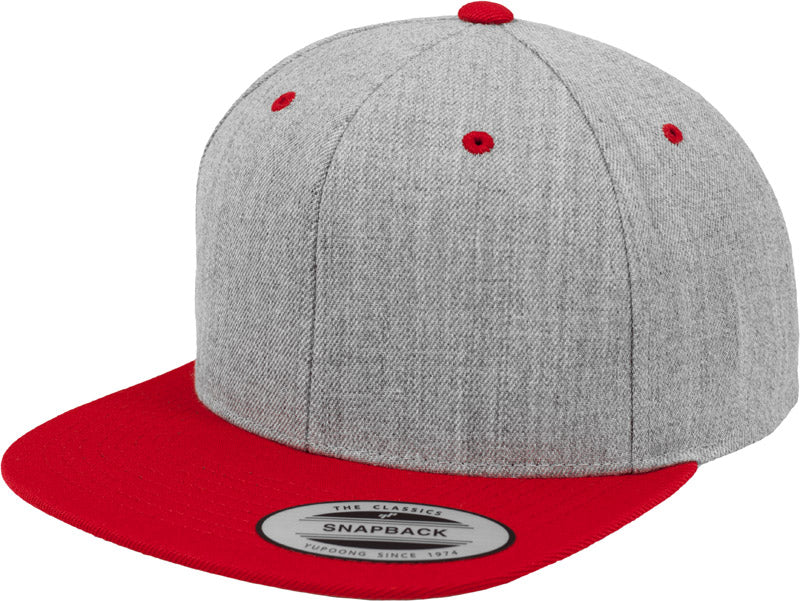 Flexfit | 6089M heather grey/red