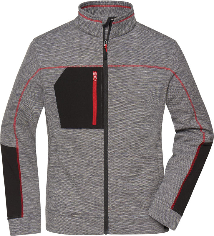 James & Nicholson | JN 1817 carbon melange/black/red