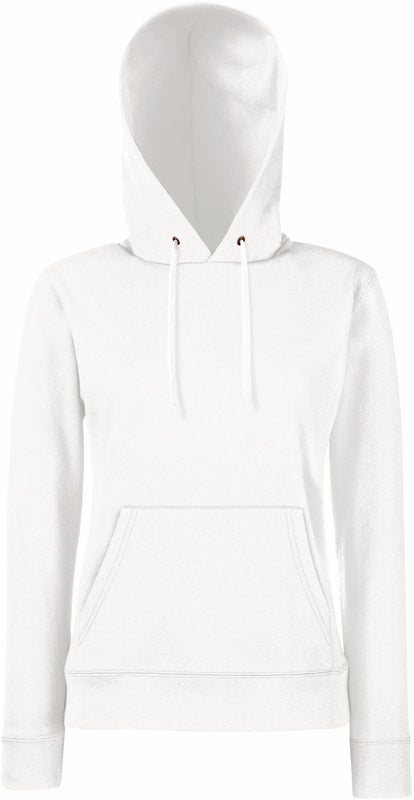 F.O.L. | Classic Lady-Fit Hooded Sweat white