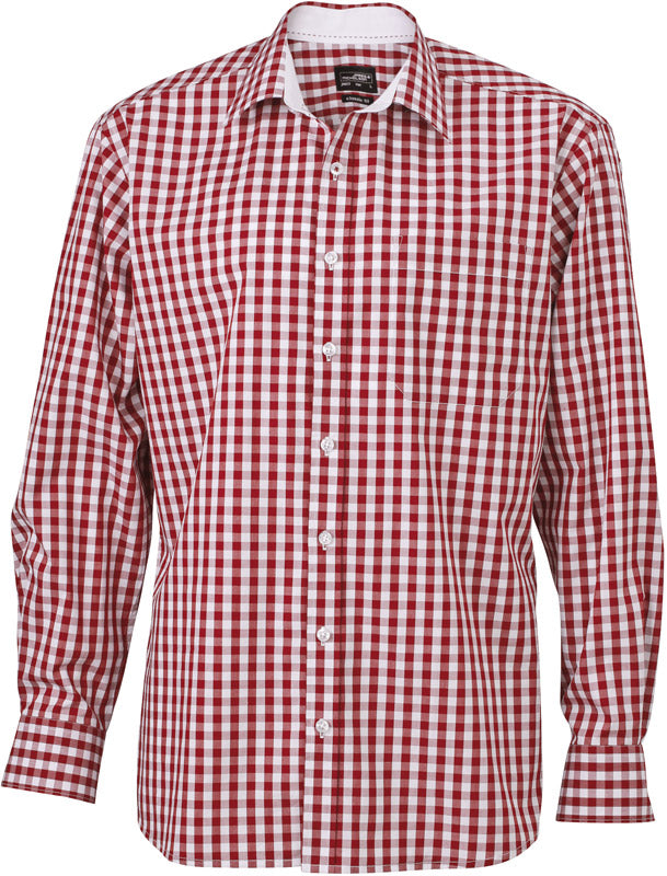 James & Nicholson | JN 617 bordeaux/white
