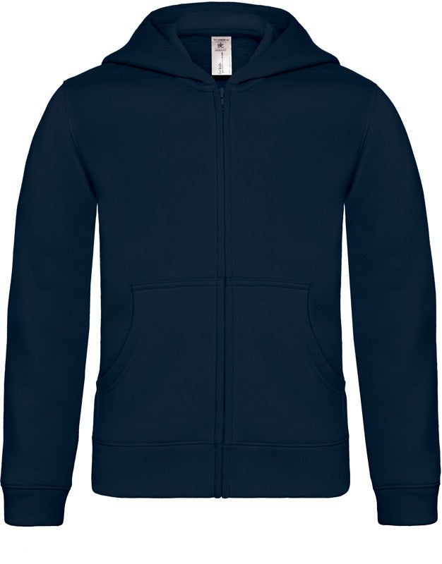 B&C | Hooded Full Zip /kids navy