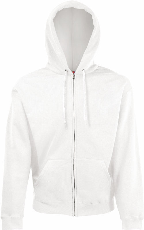 F.O.L. | Classic Hooded Sweat Jacket white