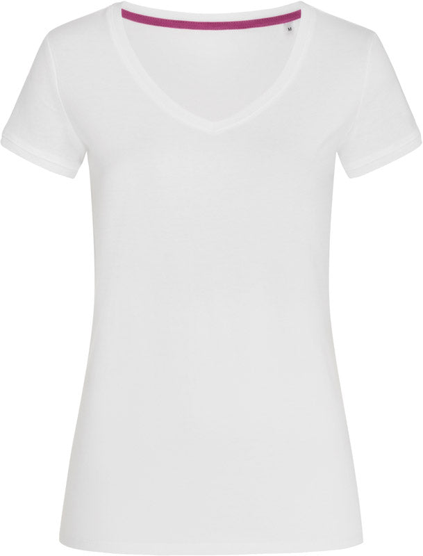 Stedman | V-Neck T "Megan" white - S