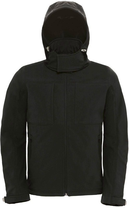B&C | Hooded Softshell /men black