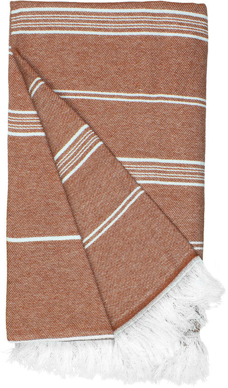 The One | Recycled Hamam Towel rust orange