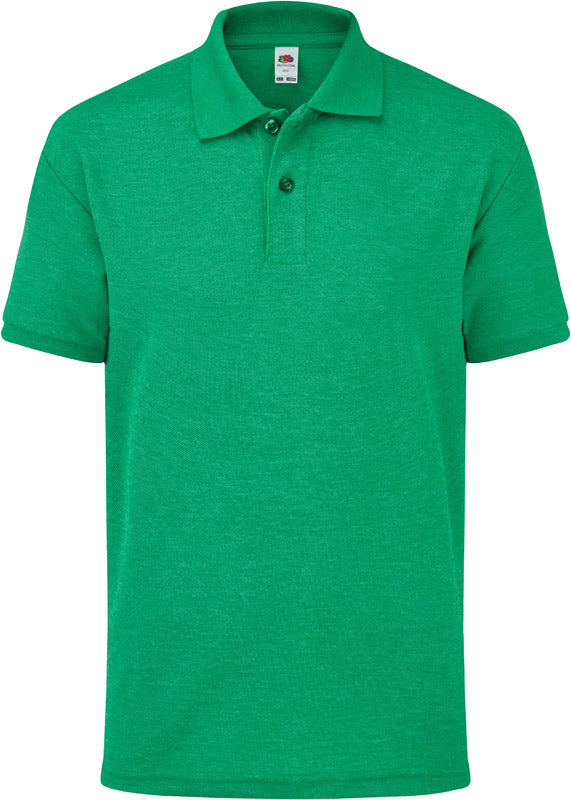 F.O.L. | Kids 65/35 Polo retro heather green