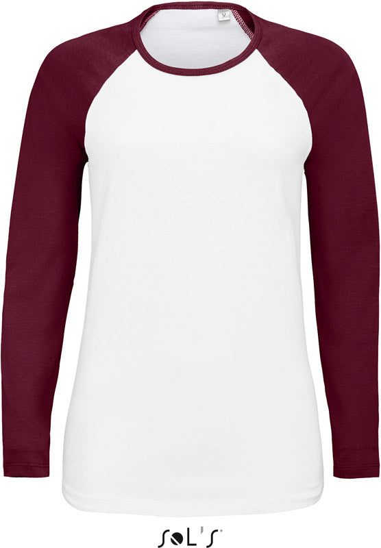 SOL'S | Milky LSL white/burgundy