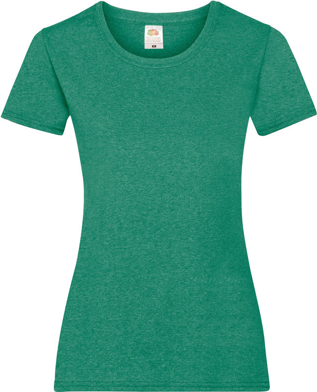 F.O.L. | Lady-Fit Valueweight T retro heather green