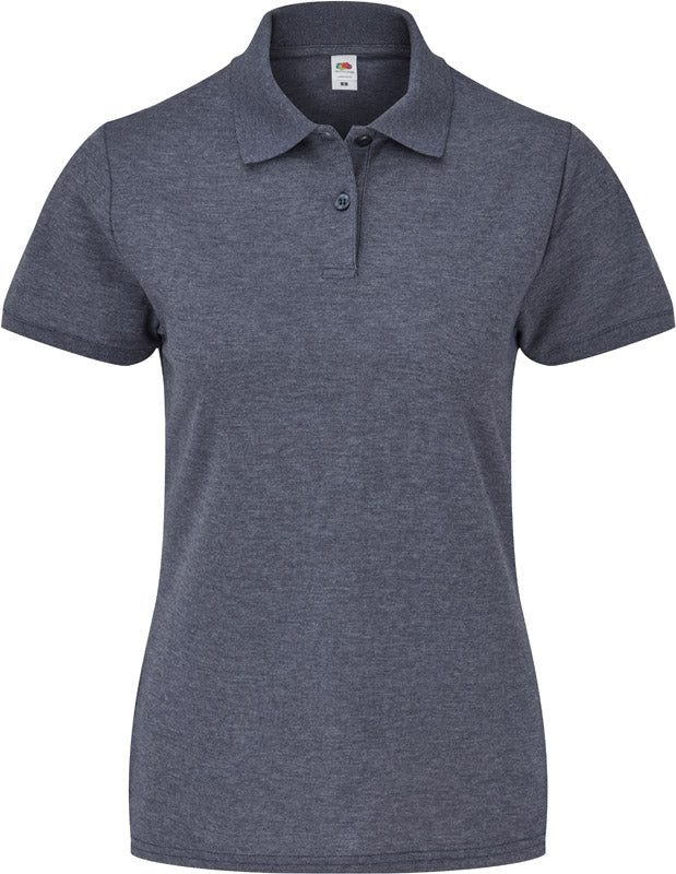 F.O.L. | Lady-Fit 65/35 Polo vintage heather navy