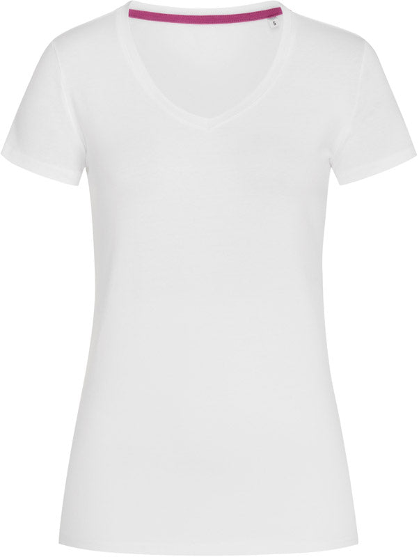 Stedman | V-Neck T "Claire" white - S