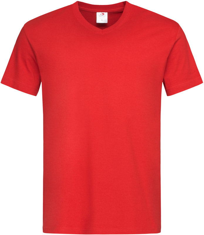 Stedman | Classic V-Neck Men scarlet red