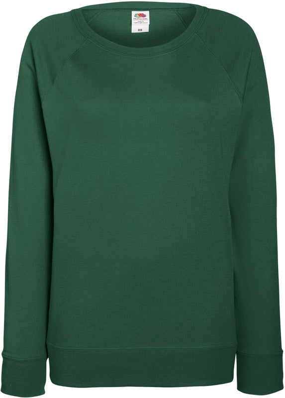 F.O.L. | Lady-Fit LW Raglan Sweat bottle green