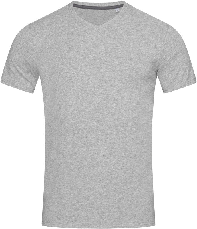 Stedman | V-Neck T "Clive" grey heather - S