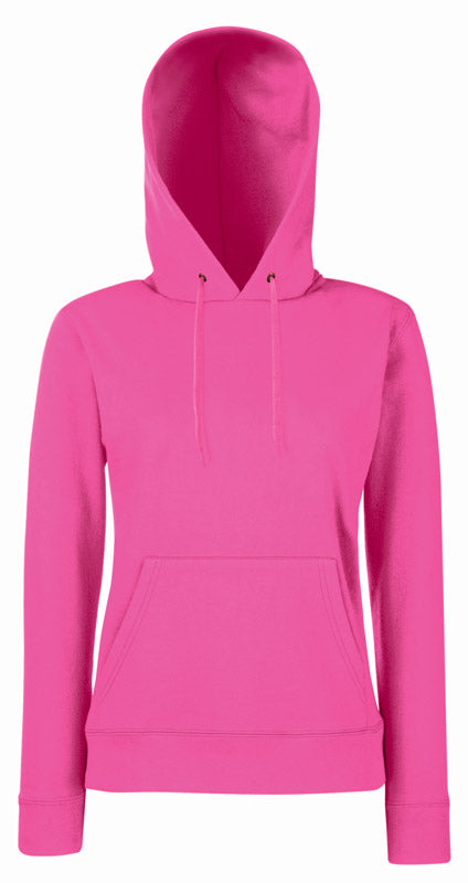 F.O.L. | Classic Lady-Fit Hooded Sweat fuchsia
