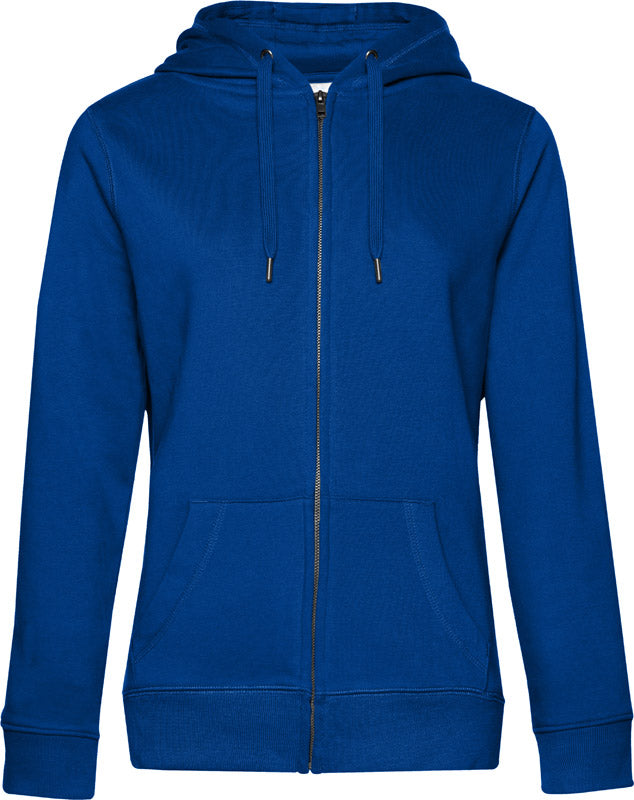 B&C | QUEEN Zipped Hood_° royal blue