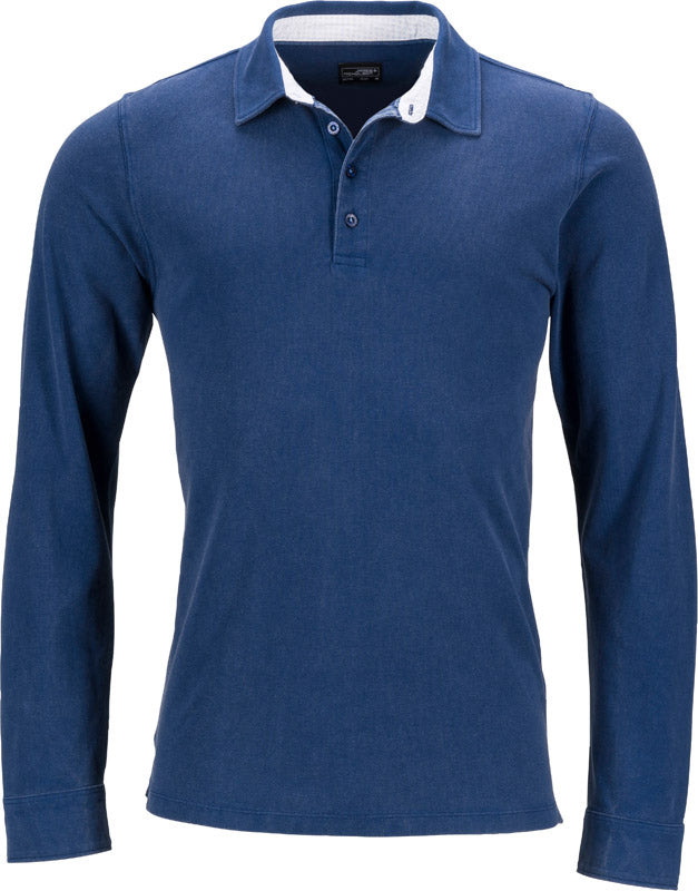 James & Nicholson | JN 714 navy/white light blue