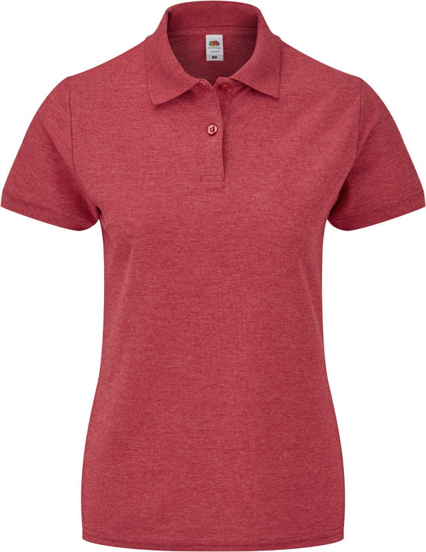 F.O.L. | Lady-Fit 65/35 Polo vintage heather red