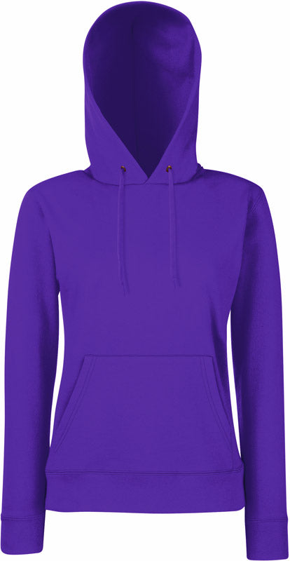 F.O.L. | Classic Lady-Fit Hooded Sweat purple