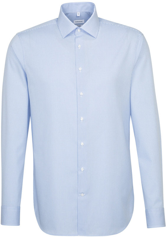 SST | Shirt Office Shaped check light blue/white
