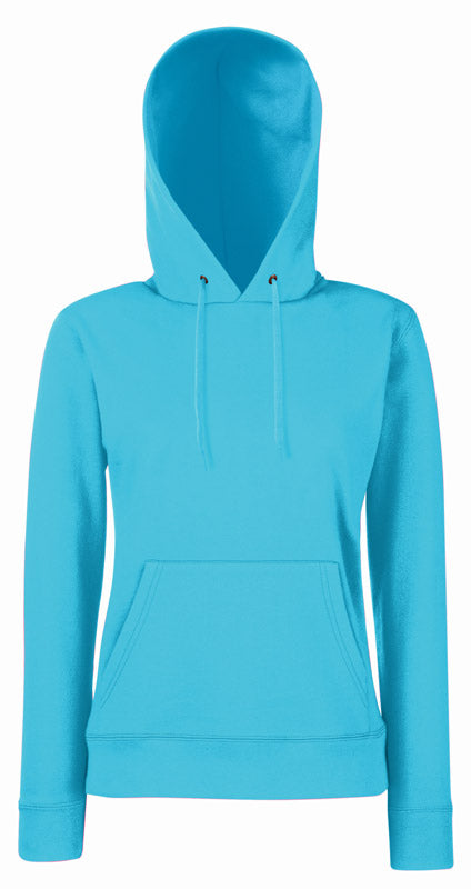 F.O.L. | Classic Lady-Fit Hooded Sweat azure blue