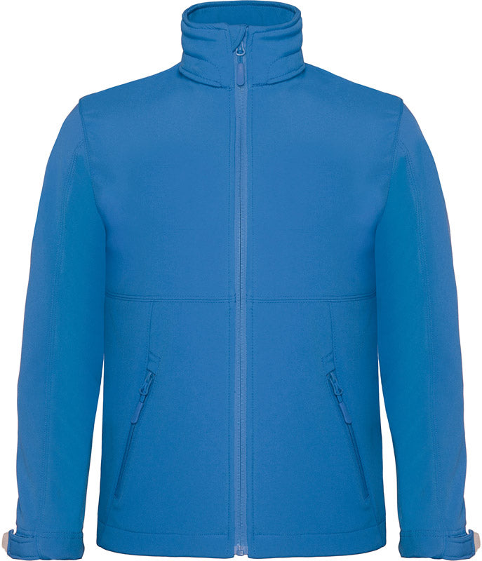 B&C | Hooded Softshell /kids azure