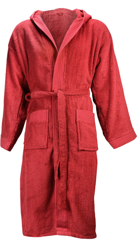 The One | Bathrobe hooded burgundy