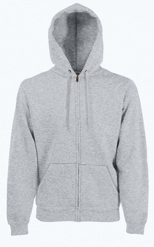 F.O.L. | Premium Hooded Sweat Jacket heather grey