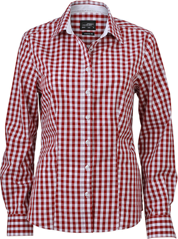 James & Nicholson | JN 616 bordeaux/white