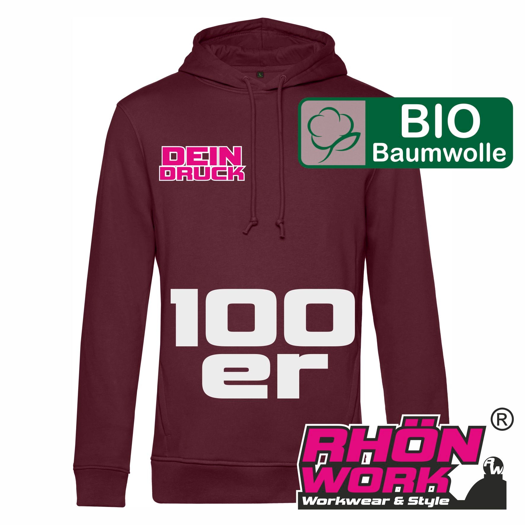HOODIE DEAL "BIO INSPIRE HOODED" - 100er Pack (St. ab 37,29€)