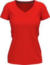 Stedman | V-Neck T "Claire" scarlet red