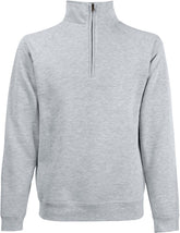 F.O.L. | Premium Zip Neck Sweat heather grey