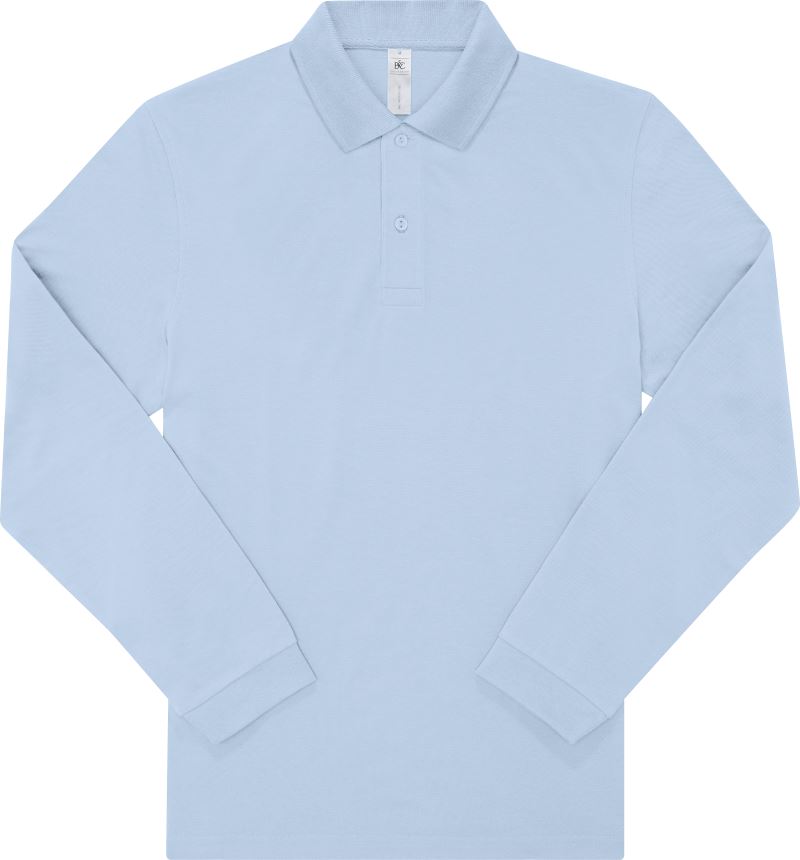 B&C | My Polo 180 LSL blush blue